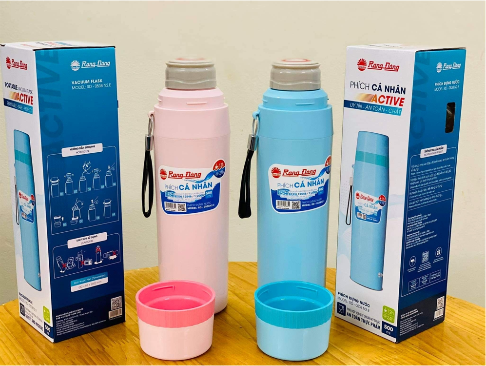 Phích giữ nhiệt cá nhân 0.5 lít Rạng Đông RD-0538N2.E