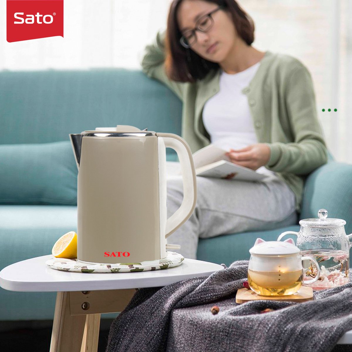 Ấm siêu tốc 1.8L Sato 17ST22