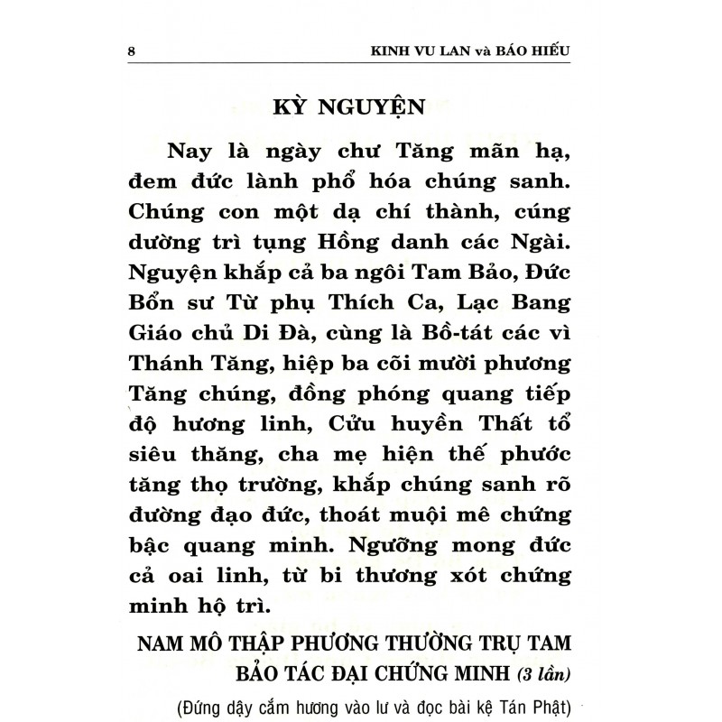 Sách - Kinh Vu Lan Và Báo Hiếu