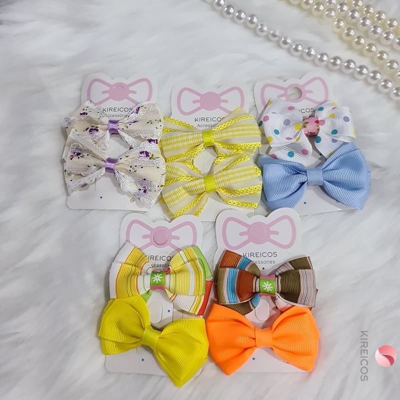 Set 2 Kẹp Nơ Siêu Cưng Cho Bé Yêu - kireicos