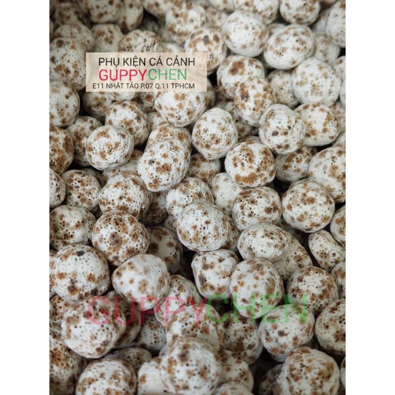 [100gram] Sứ Bi Muối Tiêu - Vật Liệu Lọc Nước Bể Cá