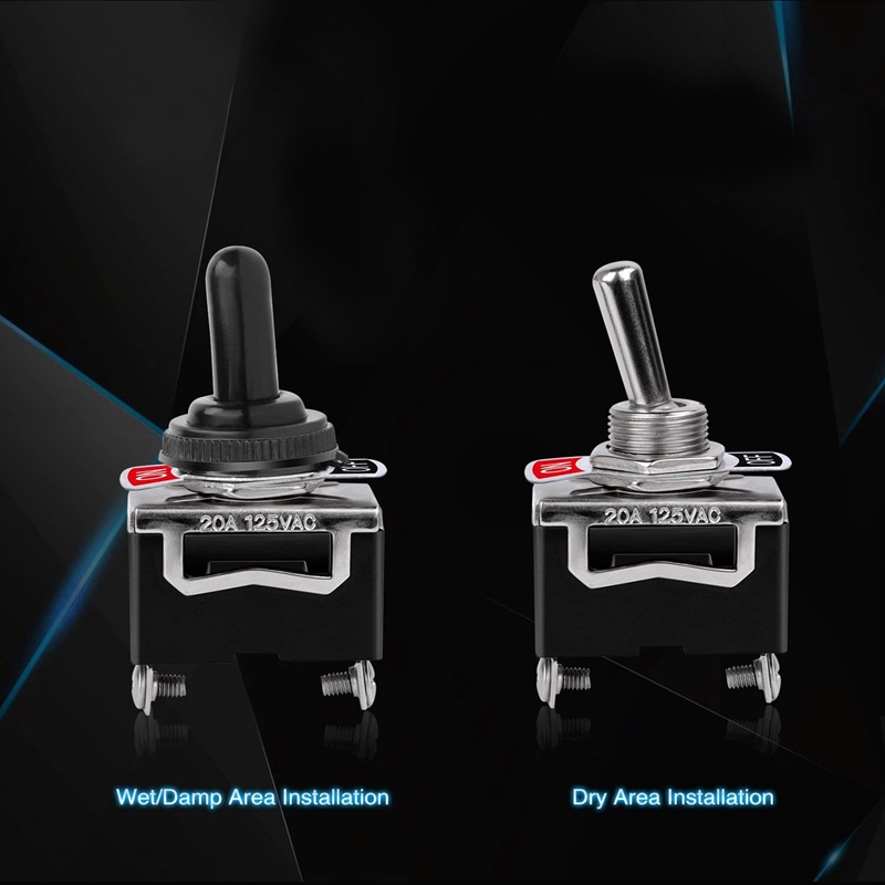 【TopazTrove】Heavy Duty Rocker Toggle Switch 15A 250V 20A 125V SPST 2 ...