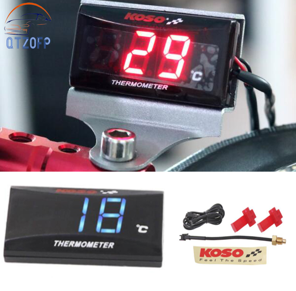 KOSO Water Temperature Temp Gauge Motorcycle Meter Thermo meter Water ...