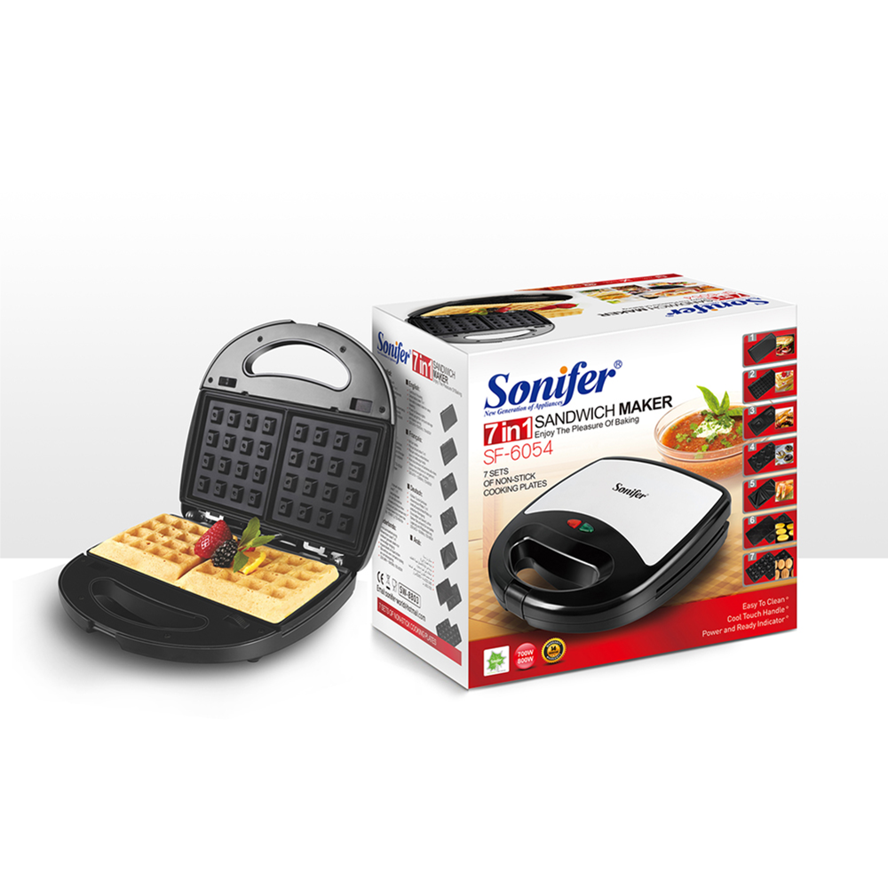 Sonifer Sandwich Maker SF-6122 .Detachable waffle maker 7 in 1