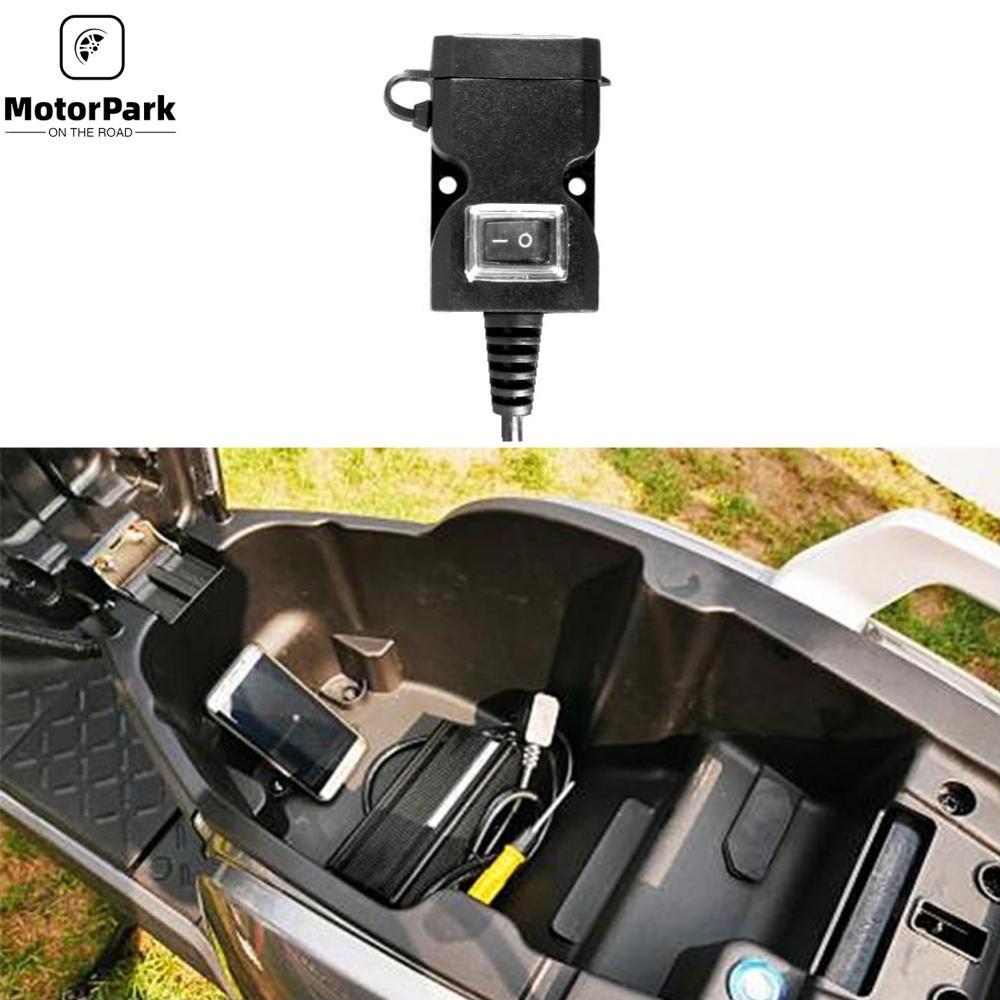12V-24V USB Socket Charger Switch Accessories for Motorcycles,scooters,ATV