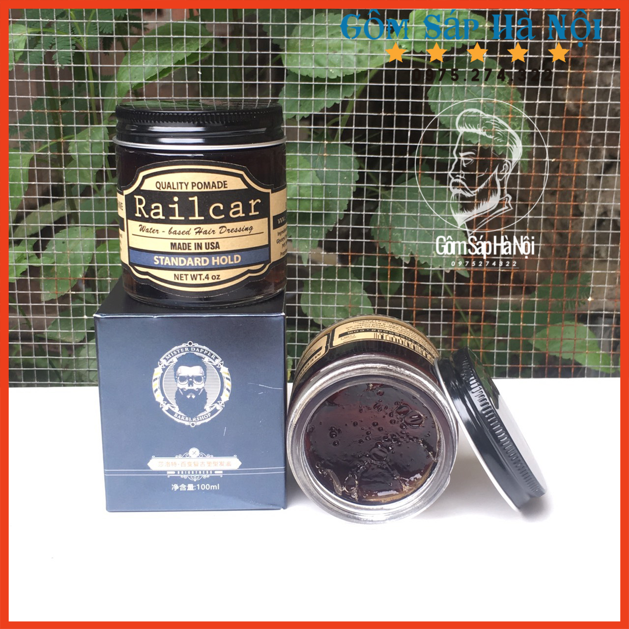 Combo Gôm Xịt Tóc Butterfly Shadow black 420ml-úc + Sáp Vuốt Tóc Rail Car Pomade