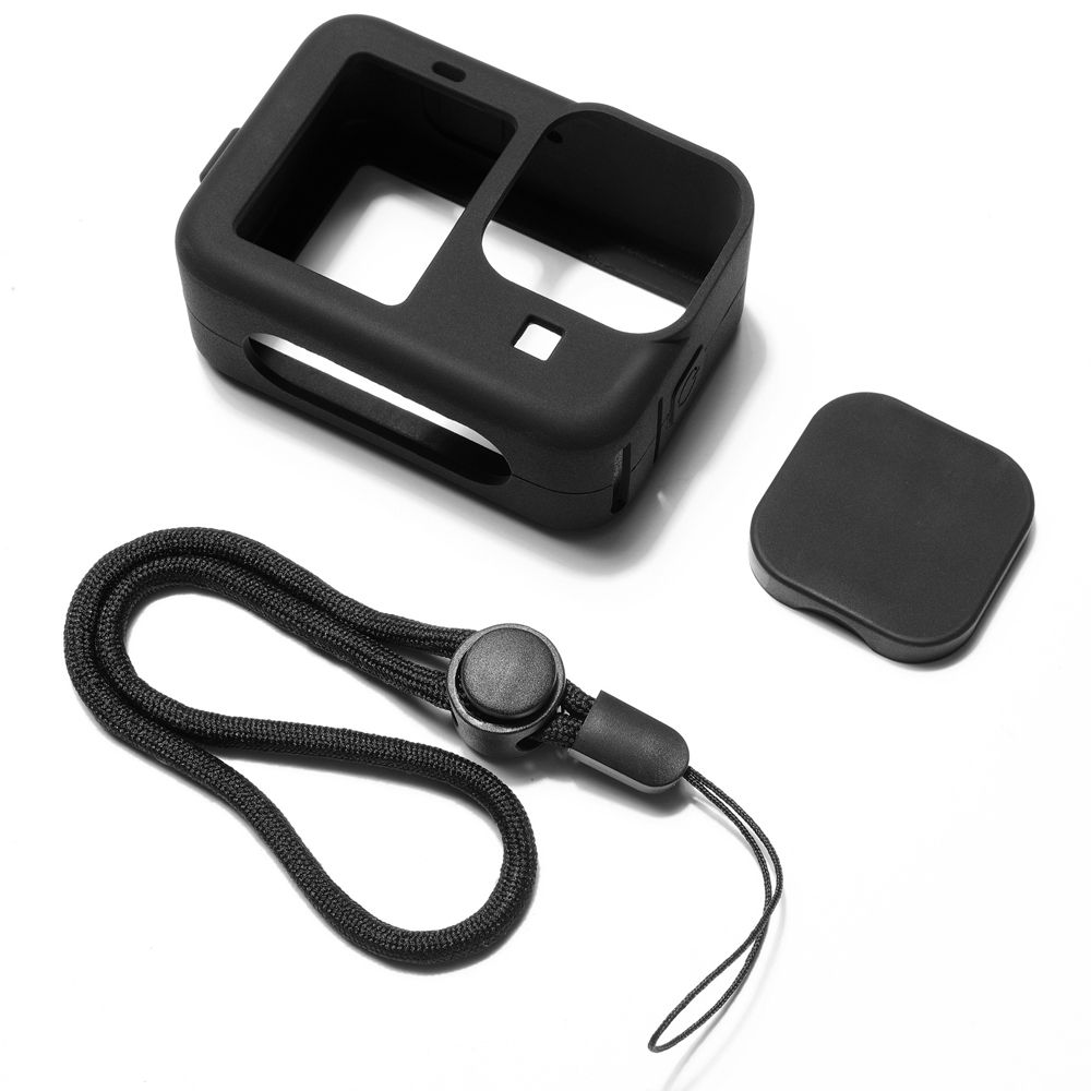 HSFJHSS Dustproof Shell Shockproof Rubber Silicone Housing Protective Case Protective Cover For gopro hero 9 Camera Lens Protect Cover Action Camera Shell Camera Case