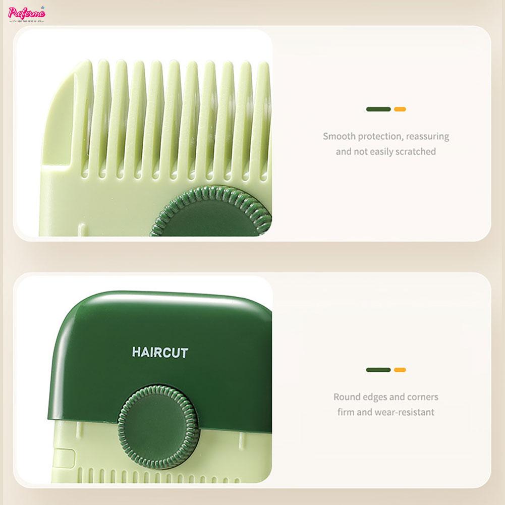 Preferme 2-In-1 Multi-Functional Hair Trimmer Comb Bangs Split Ends Cutter for Girls Professional Trimmer Haircutting Tools for Thin Hair.