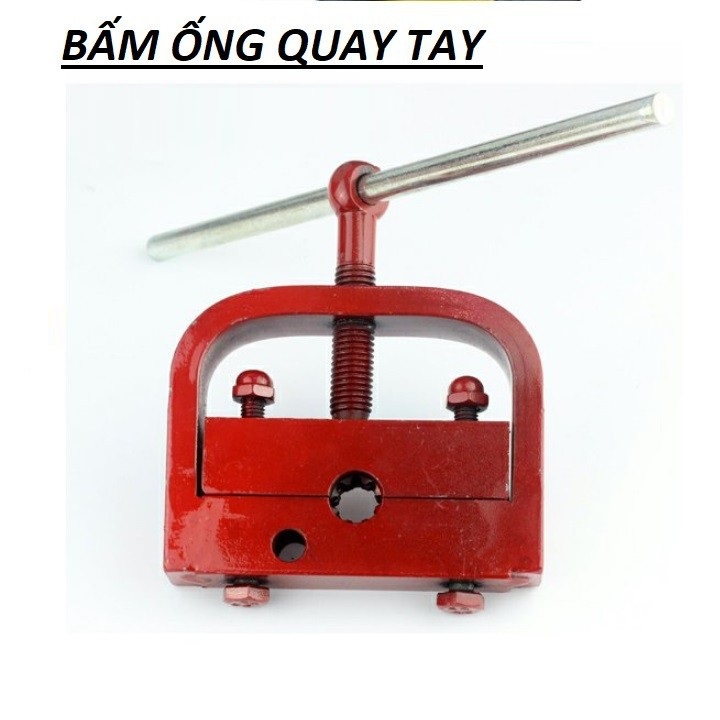 Máy bấm đầu dây rửa xe xịt thuốc quay tay, máy ép ống dây từ 6,5mm-8,5mm