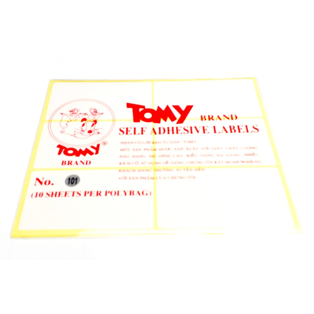 Tem Nhãn Dán Giấy Decal Tomy ( Khách Chọn size )