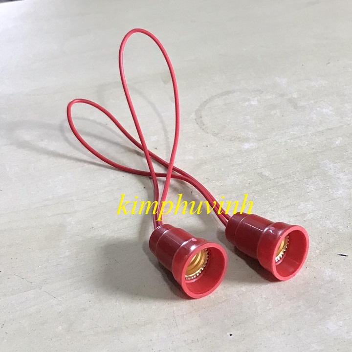 02 cái - đui đèn bàn thờ- đui đèn trái ớt - đuôi đèn cana e12