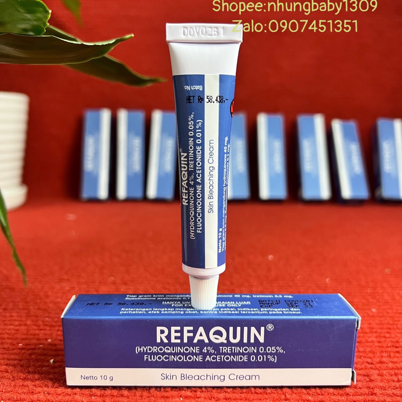 Kem dưỡng Refaquin trắng da giảm nám