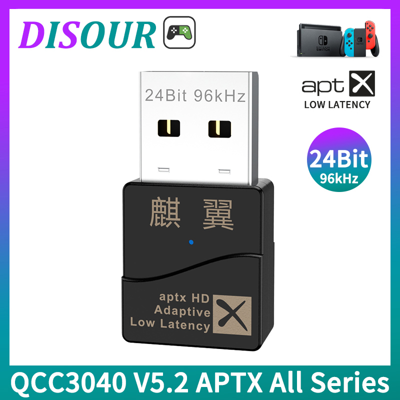 DISOUR Bộ Phát Âm Thanh Bluetooth 5.2 Qualcomm QCC3040 24Bit KB8P CSR thumbnail