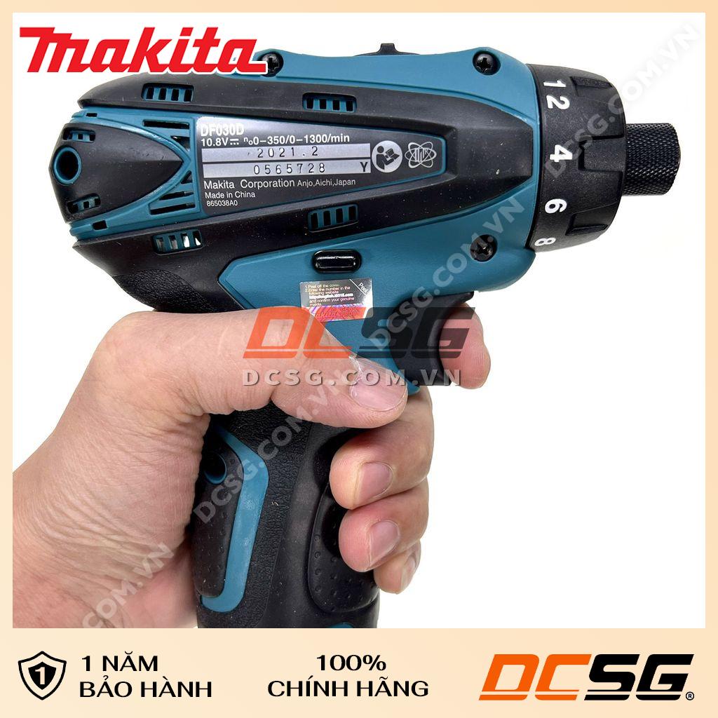 Máy Khoan Vặn Vít Dùng Pin 10.8V Makita DF030DZ (Không Pin Sạc)