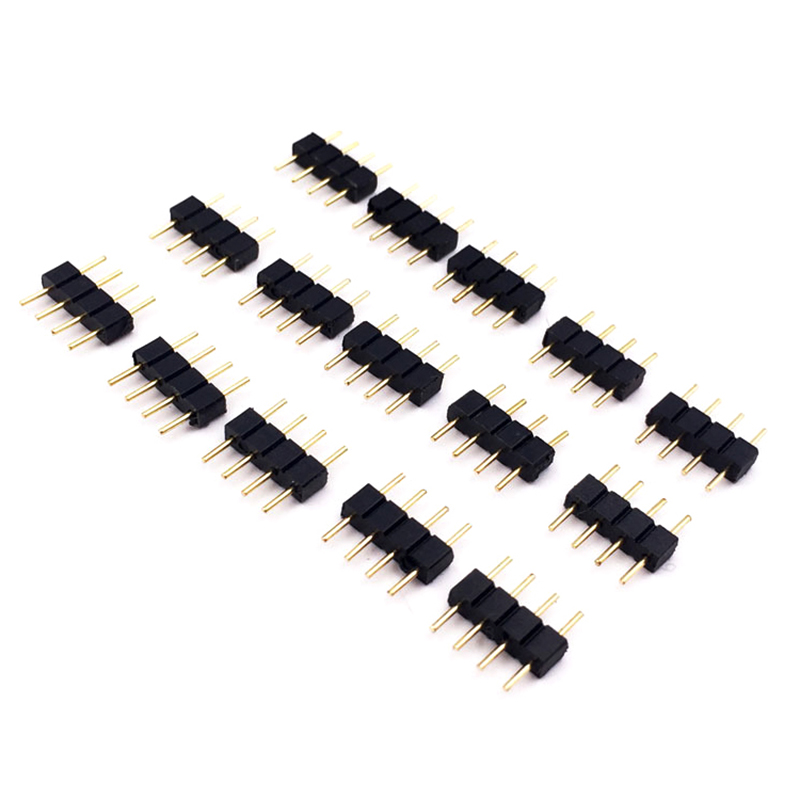 10pcs/lot%204%20Pin%20RGB%20Connector%20Adapter%20pin%20needle%20male%20type%20double%204pin,For%20RGB%205050%203528%20LED%20Strip%20DIY%20lights%20insert%20-%20Image%202