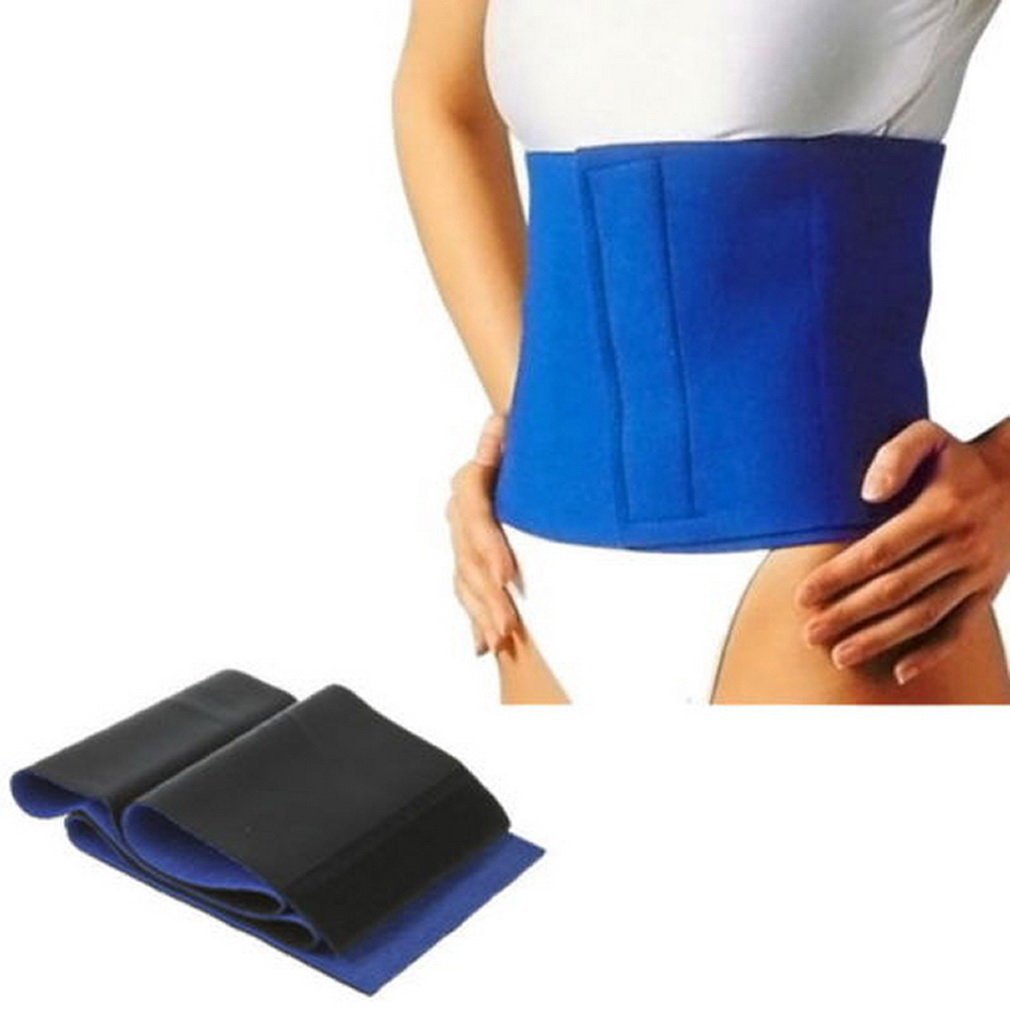 【Deal】 Blue Healthy Slimming Belt Abdomen Shaper Burn Fat Lose Weight Fitness Cellulite Slimming Body Shaper Waist Belt.