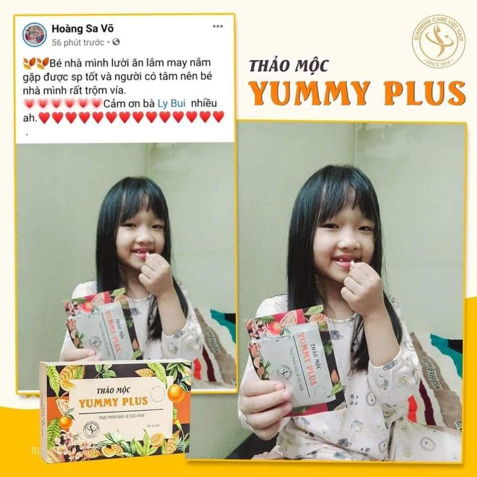 Viên tăng cân thảo mộc Yummy Plus 3-6kg/ tháng (hộp 30v)