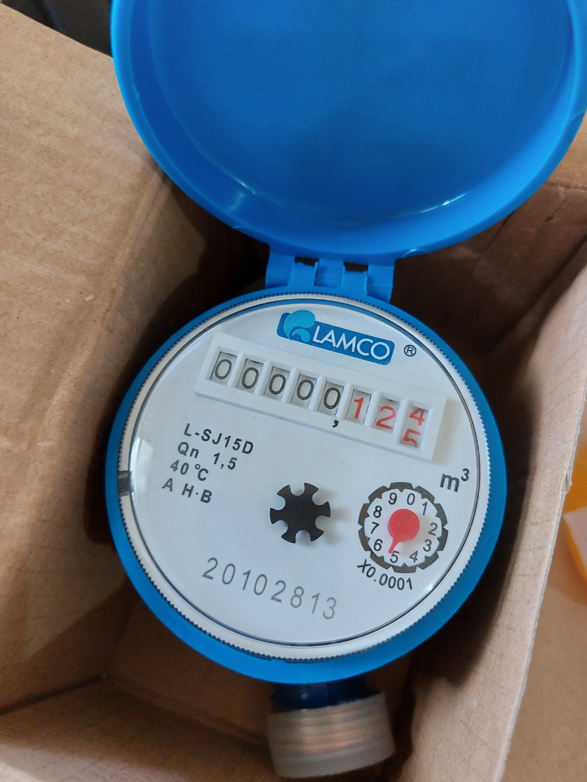 Lamco Heavy Duty Water Meter 1/2 Brass Type (Submeter) / Sub meter Anti ...