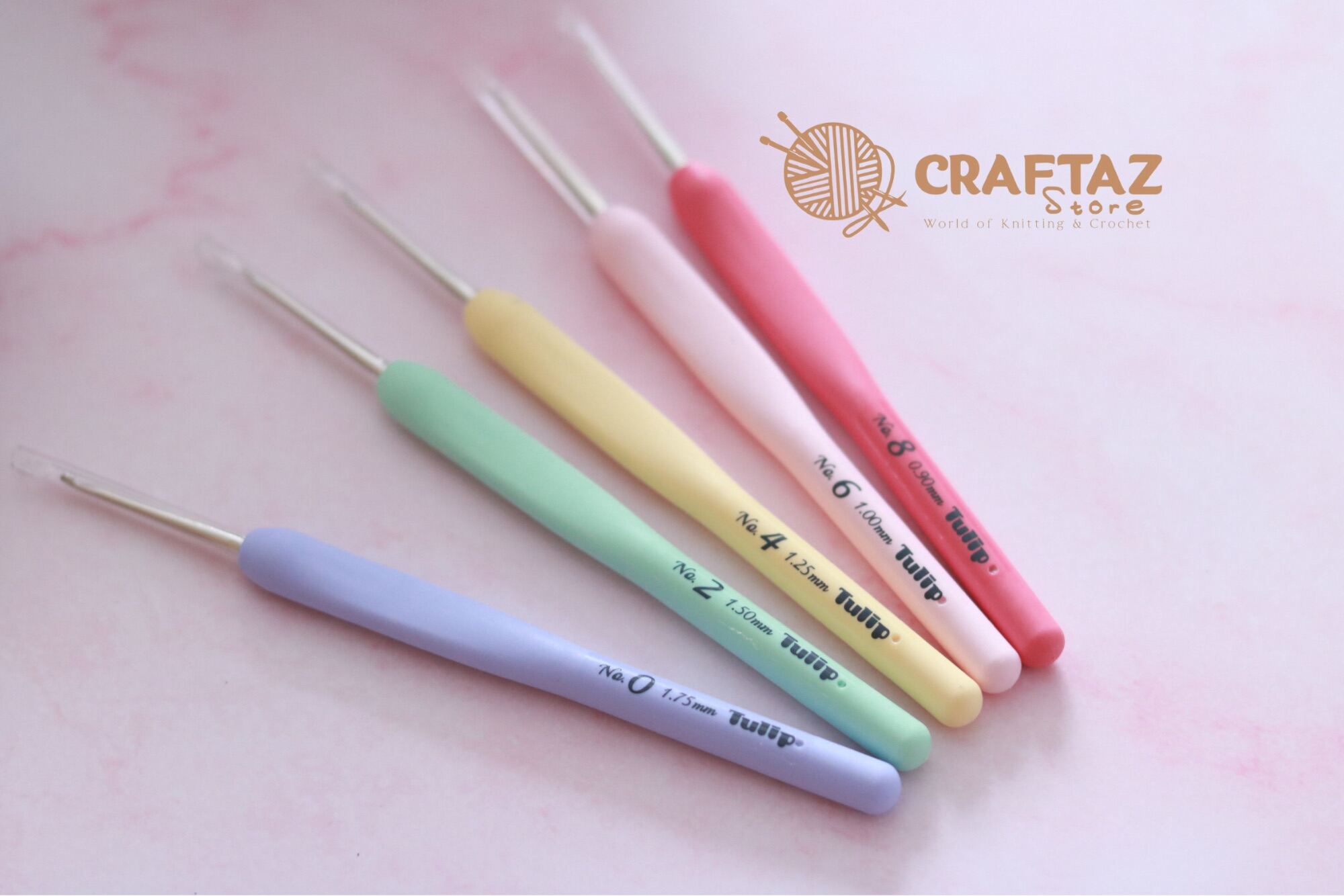 Sucre Bead Crochet Hooks (kim móc Tulip)