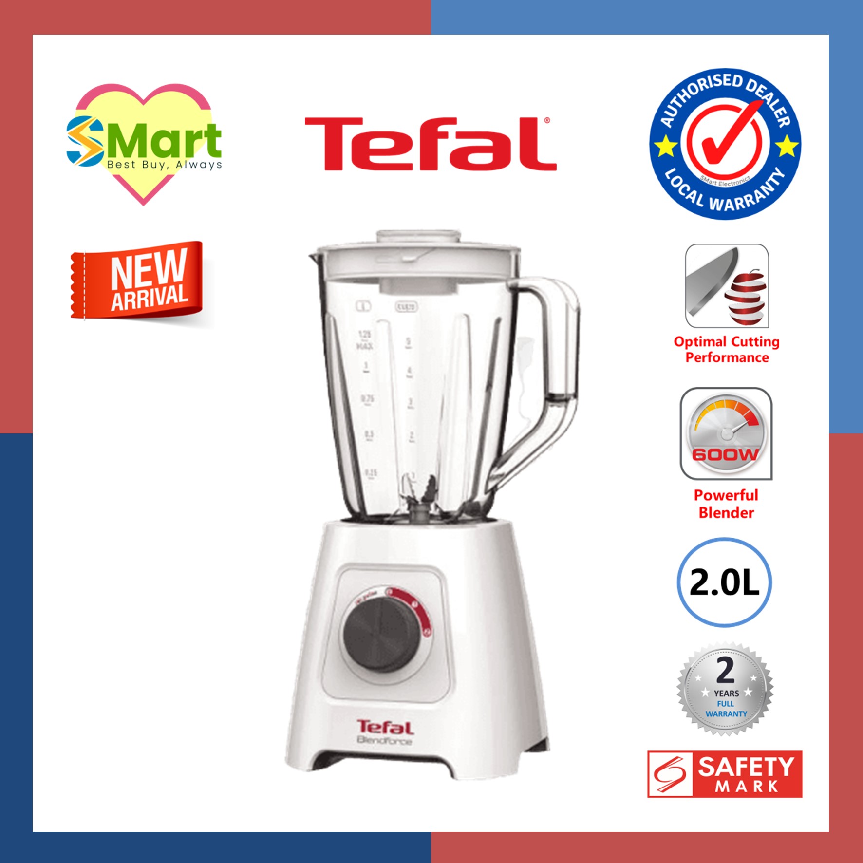 Tefal 2L Blendforce Blender Grinder BL4271 Lazada Singapore