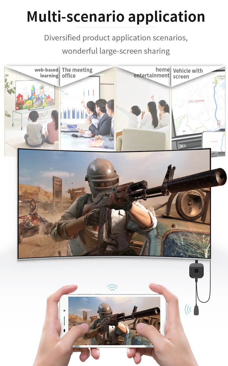 【Special Promotion】 HDMI Compatible 4K 1080p Screen Projector For DLNAiOS.