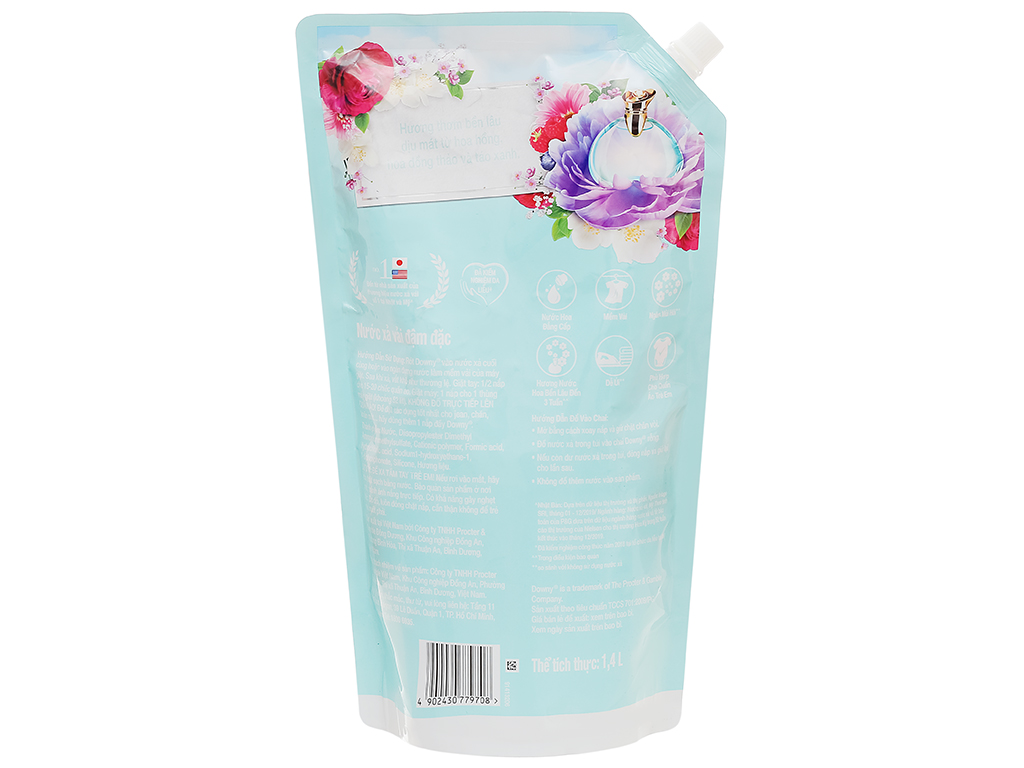 NƯỚC XẢ VÀI DOWNY ĐÓA HOA THƠM MÁT 1.35L