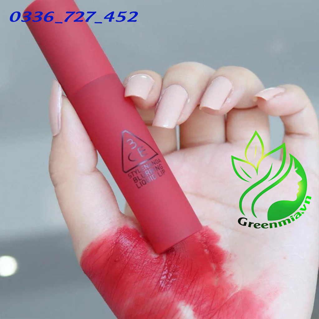 Son Kem Lì 3CE Blurring Liquid Lip So Over Màu Hồng Pha Đỏ [CHÍNH HÃNG CHECK HIDDEN TAG]
