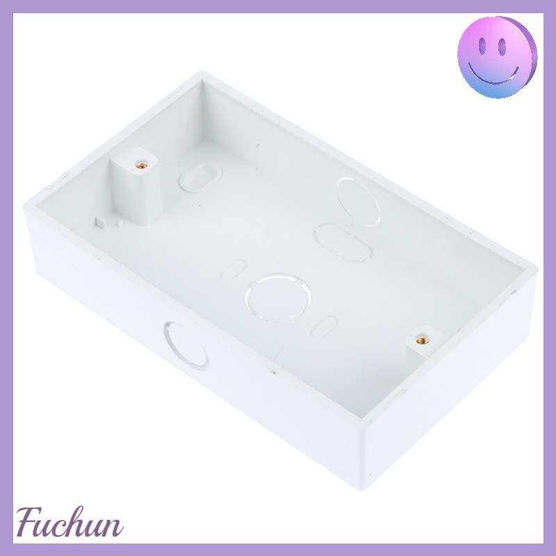 [fuchun] 1PCS 146*86mm Wall Switch Plastic Wall Socket Cassette Outer Wall Junction Box
