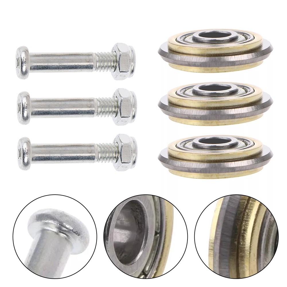 【Homeland】 Long Lasting Tile Cutter Wheel Replacement 3 Pack 22mm Diameter Smooth Scoring