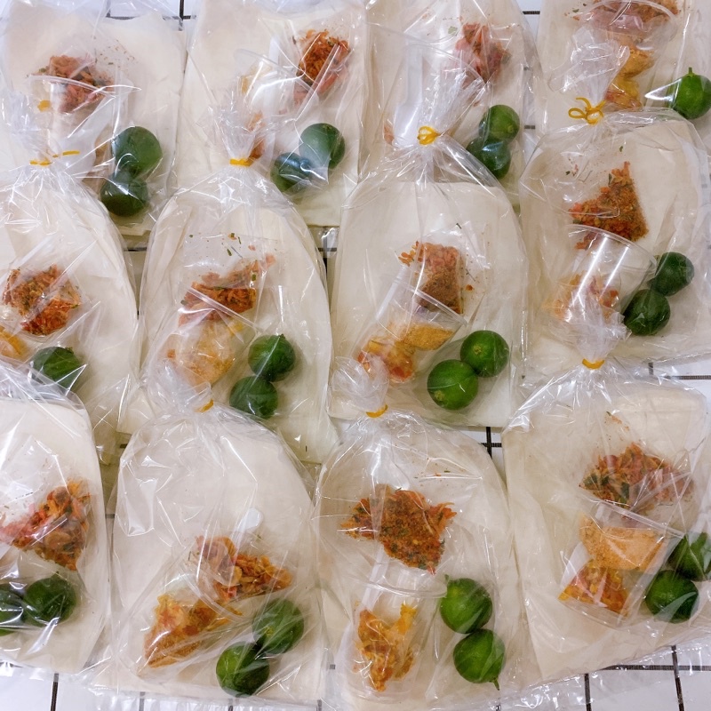 Bánh Tráng phơi sương chấm Sate ớt tắc