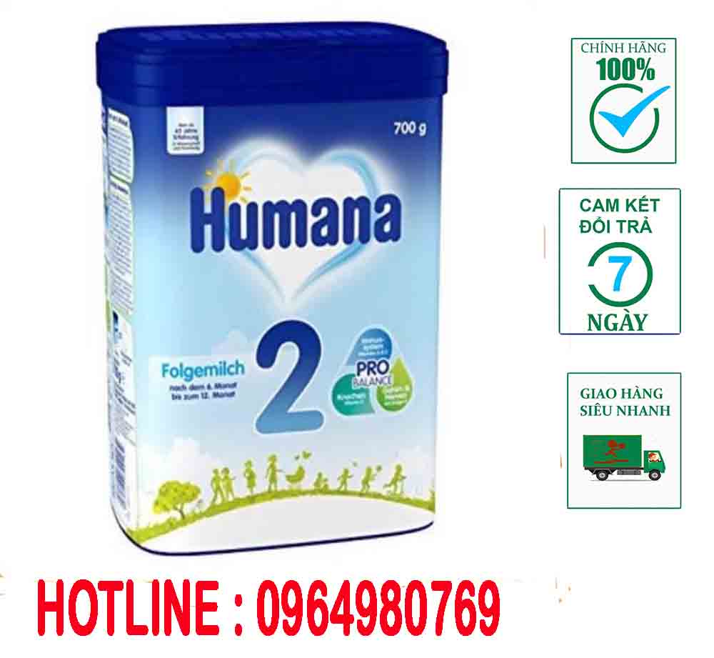 Sữa Humana Gold Plus số 2 800g 6-24 tháng