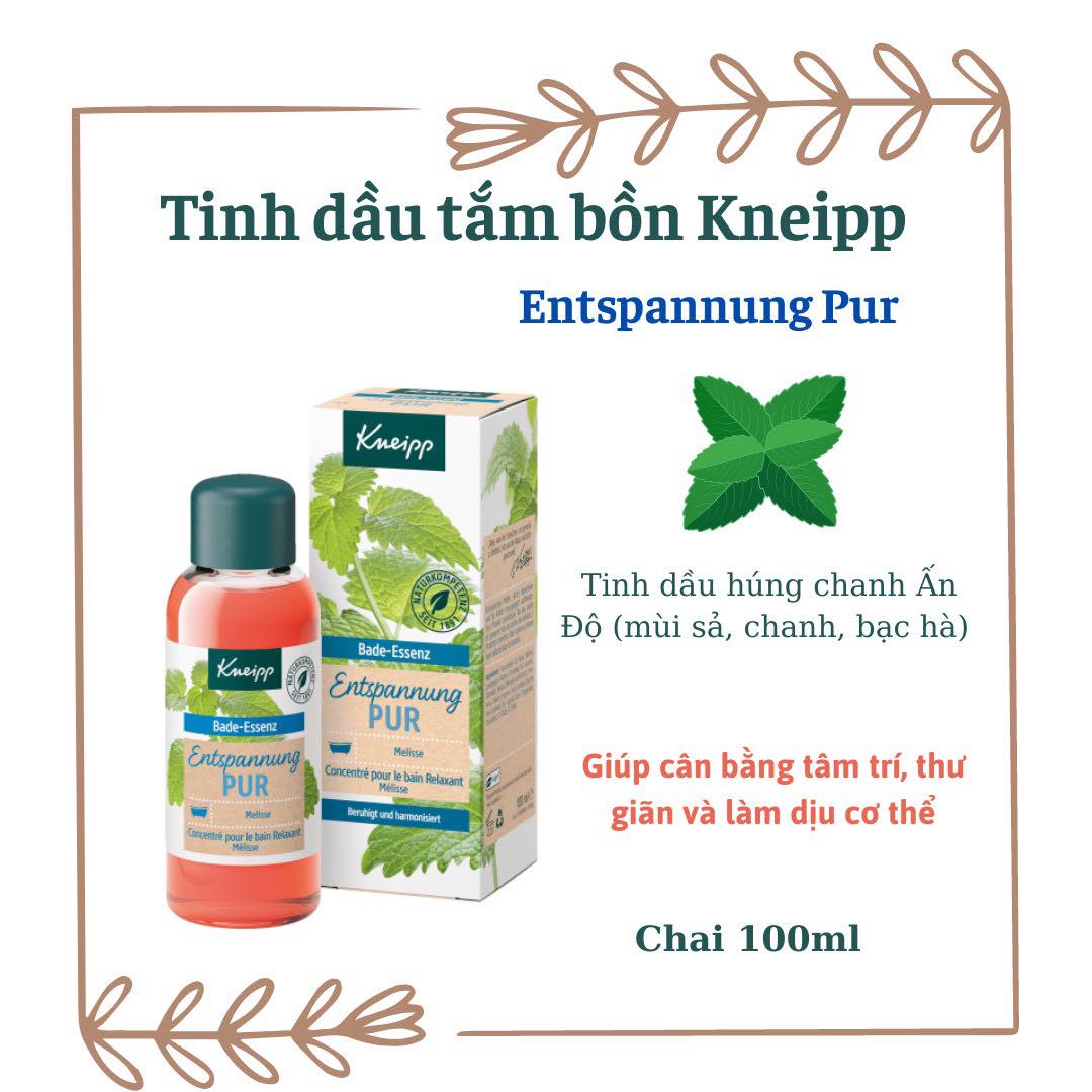 Tinh dầu tắm bồn Kneipp các loại 100ml ( Hàng Đức)