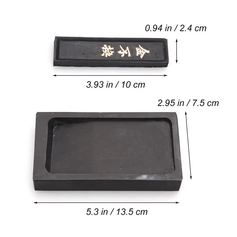 Beginner Ink Stone Set Calligraphy Grinding Inkstick Block ...