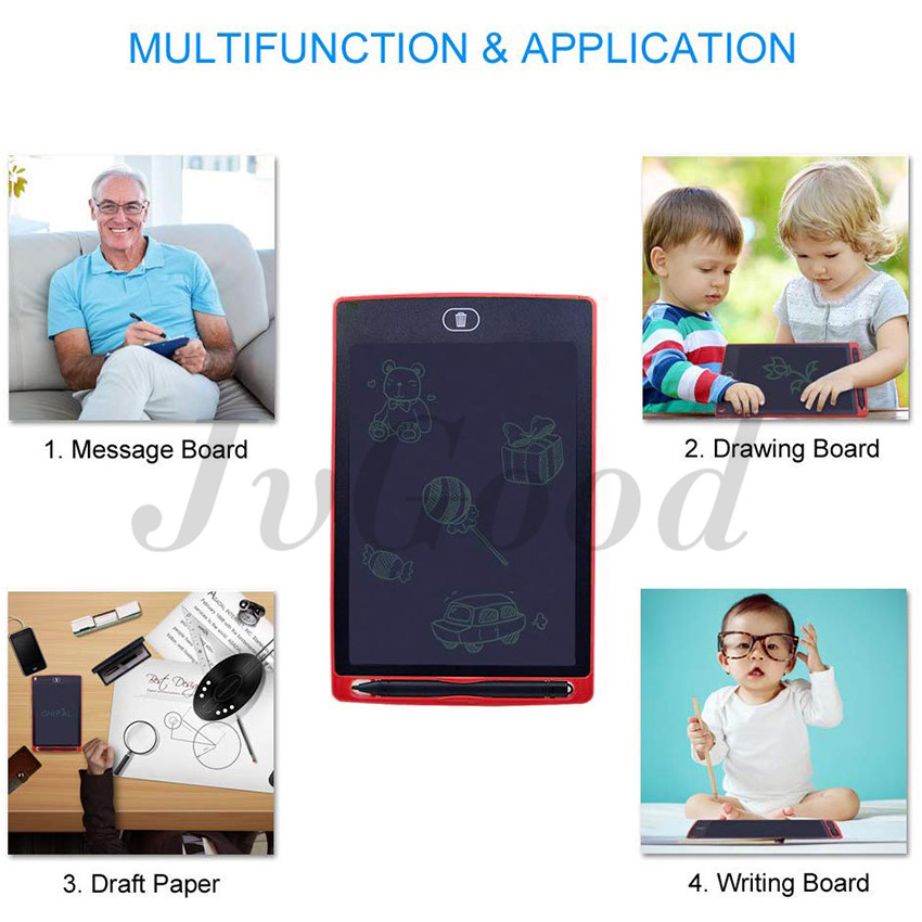 JvGood bảng viết điện tử cho máy tính màn hình 8.5 inch, bảng vẽ điện tử tự xóa qùa tặng cho bé thật ý nghĩa
