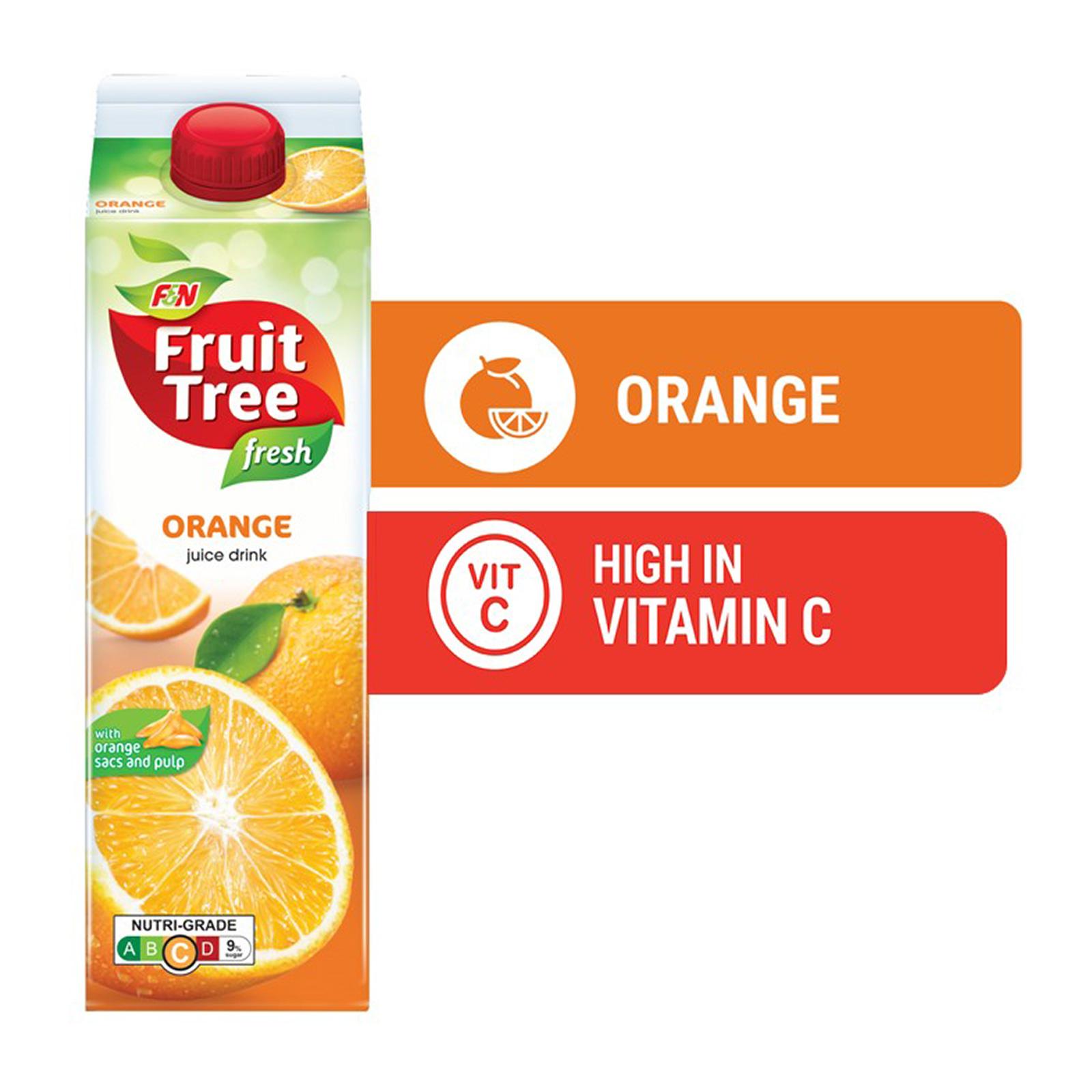 F&N Fruit Tree Fresh Orange Juice Regular 946ML Lazada Singapore