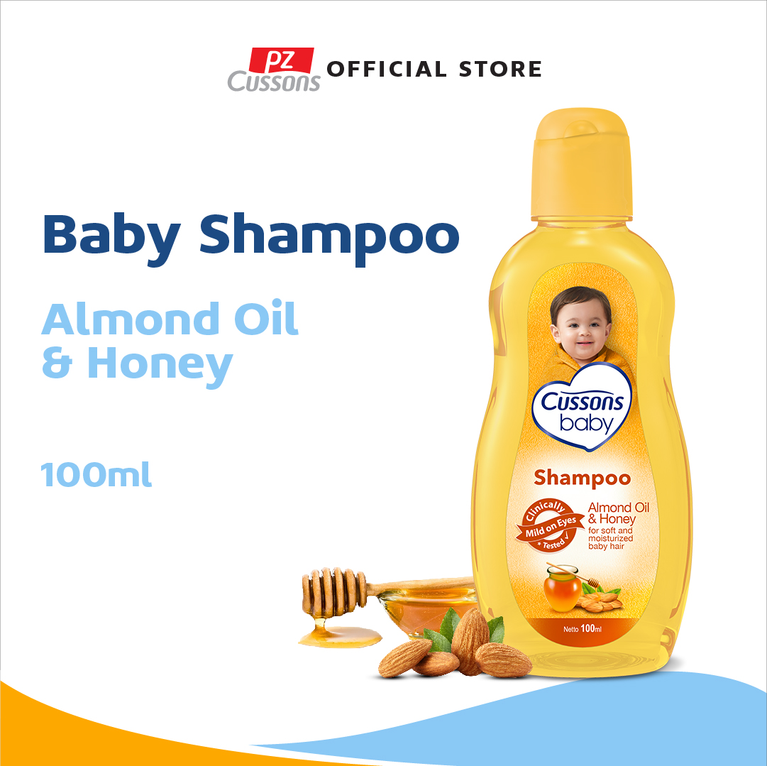 Cussons Baby Shampoo Almond Oil Honey Sampo Bayi 100ml