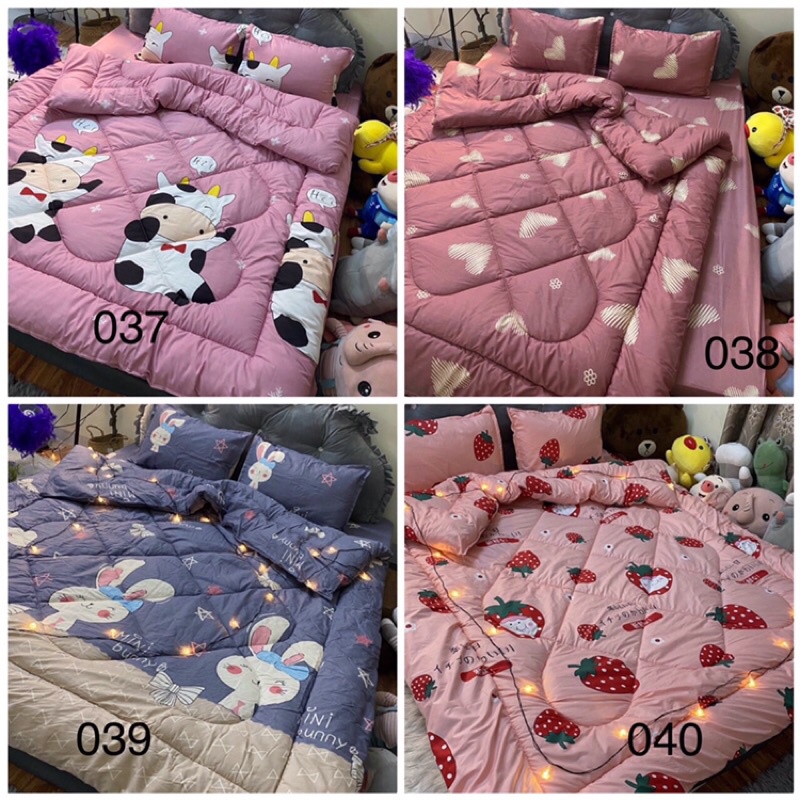 [FreeshipMAX] Poly Cotton chăn phao dày loại 1 mẫu mới (được chọn mẫu)