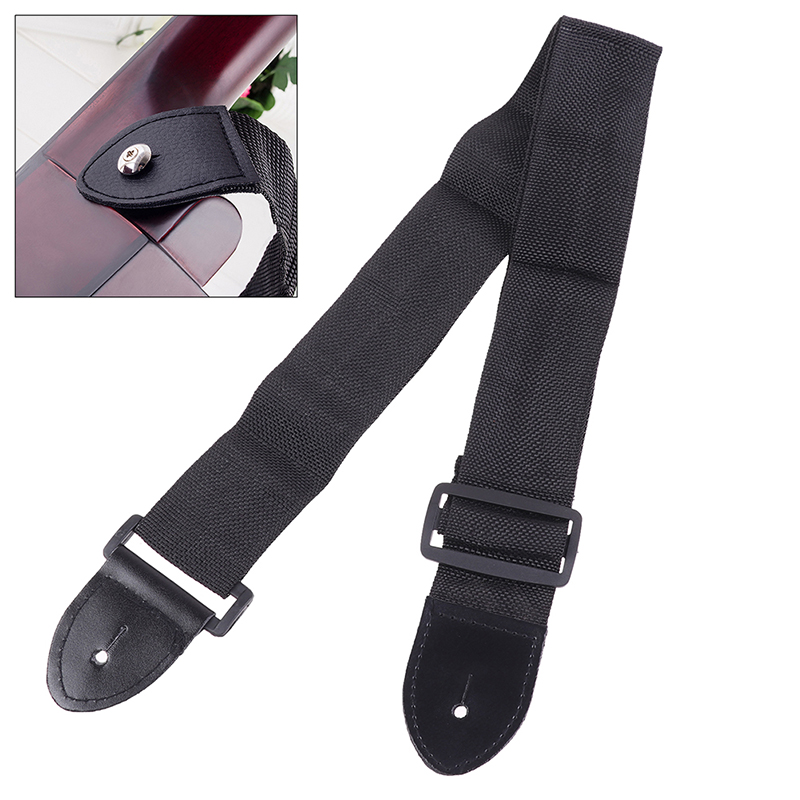 【GG Music】💖【HOT SALE】🎈🎈 68cm-124cm Universal Guitar Strap Adjustable Nylon Guitar Belt with PU Leather