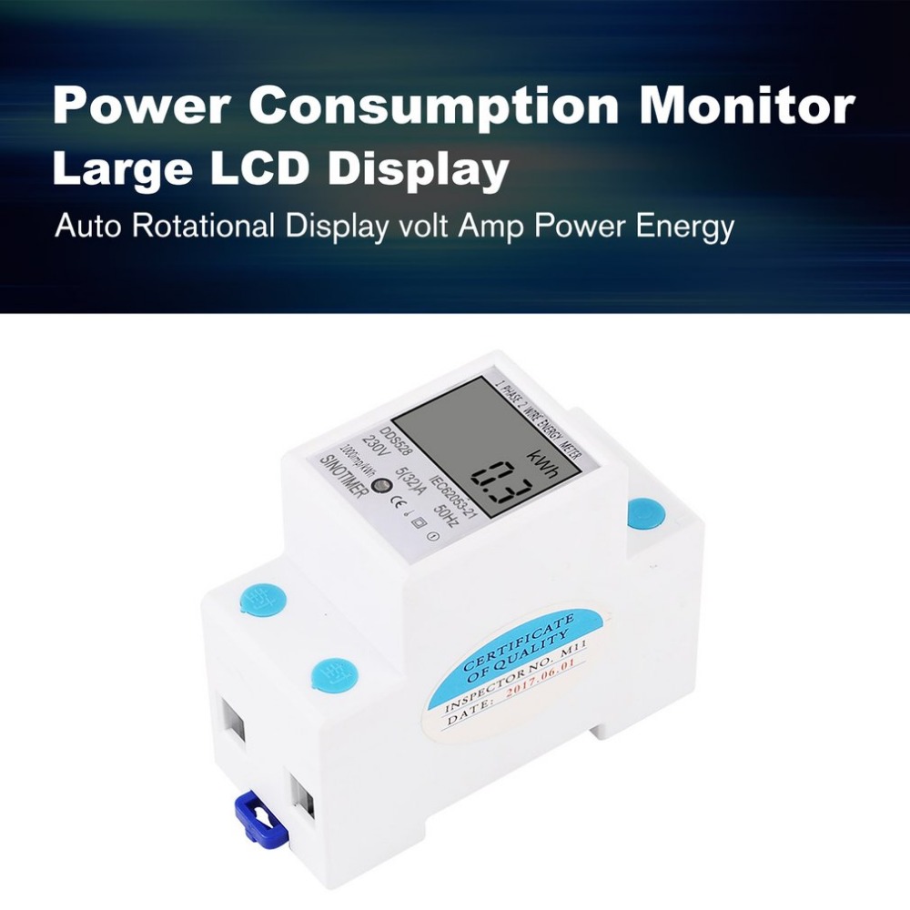 Picture of 【The Timber Loft】SINOTIMER Power Consumption Energy Watt Amp Volt Meter ...