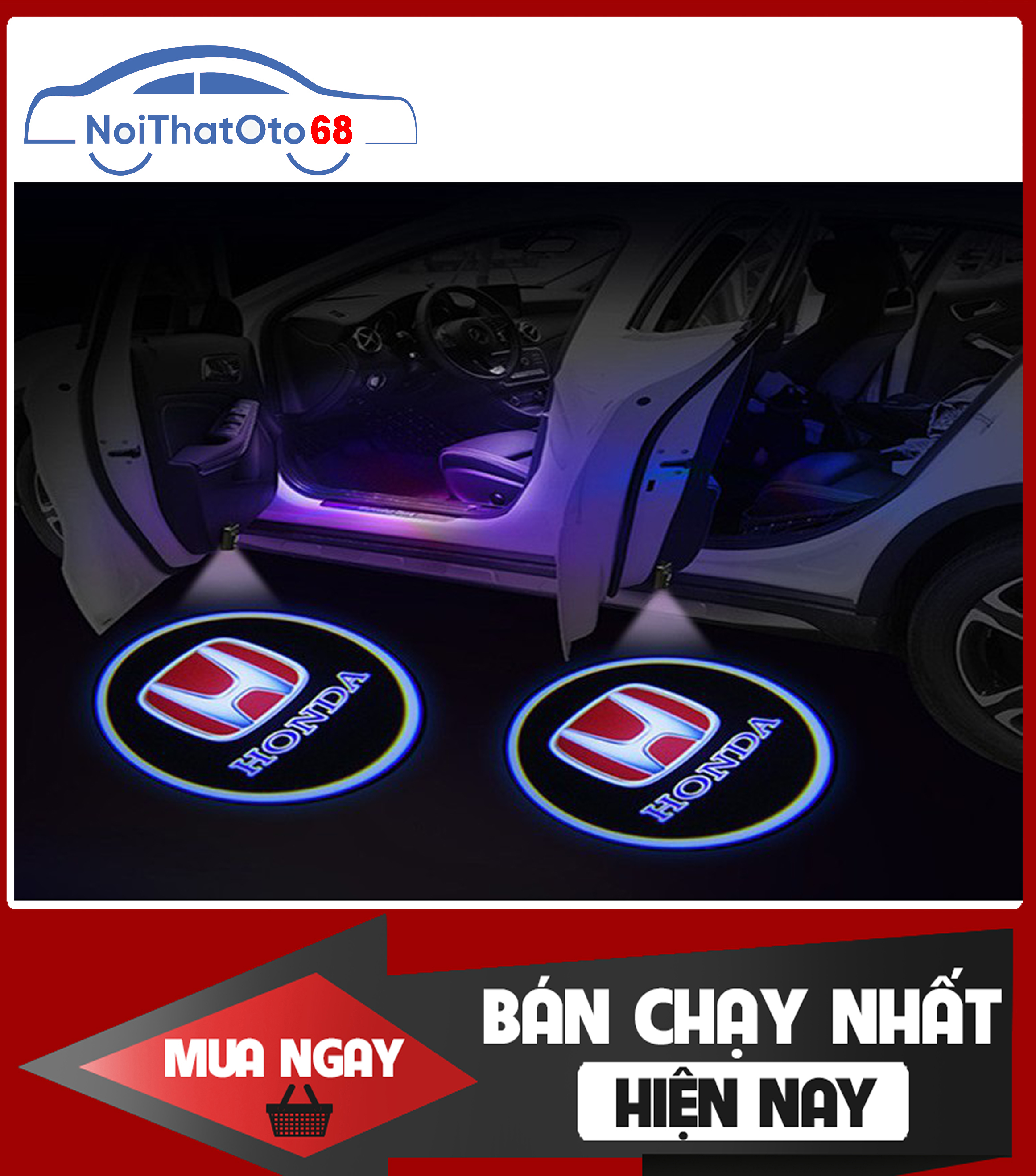 Đèn cảnh báo mở cửa chiếu Logo,  thương hiệu FORD
