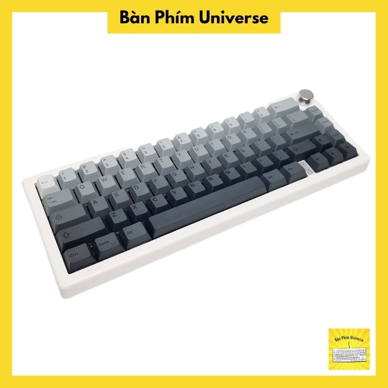Keycap gradient đen - keycap pbt profile cherry 124 phím - keycap đen gradient cho bàn phím cơ - bàn phím universe