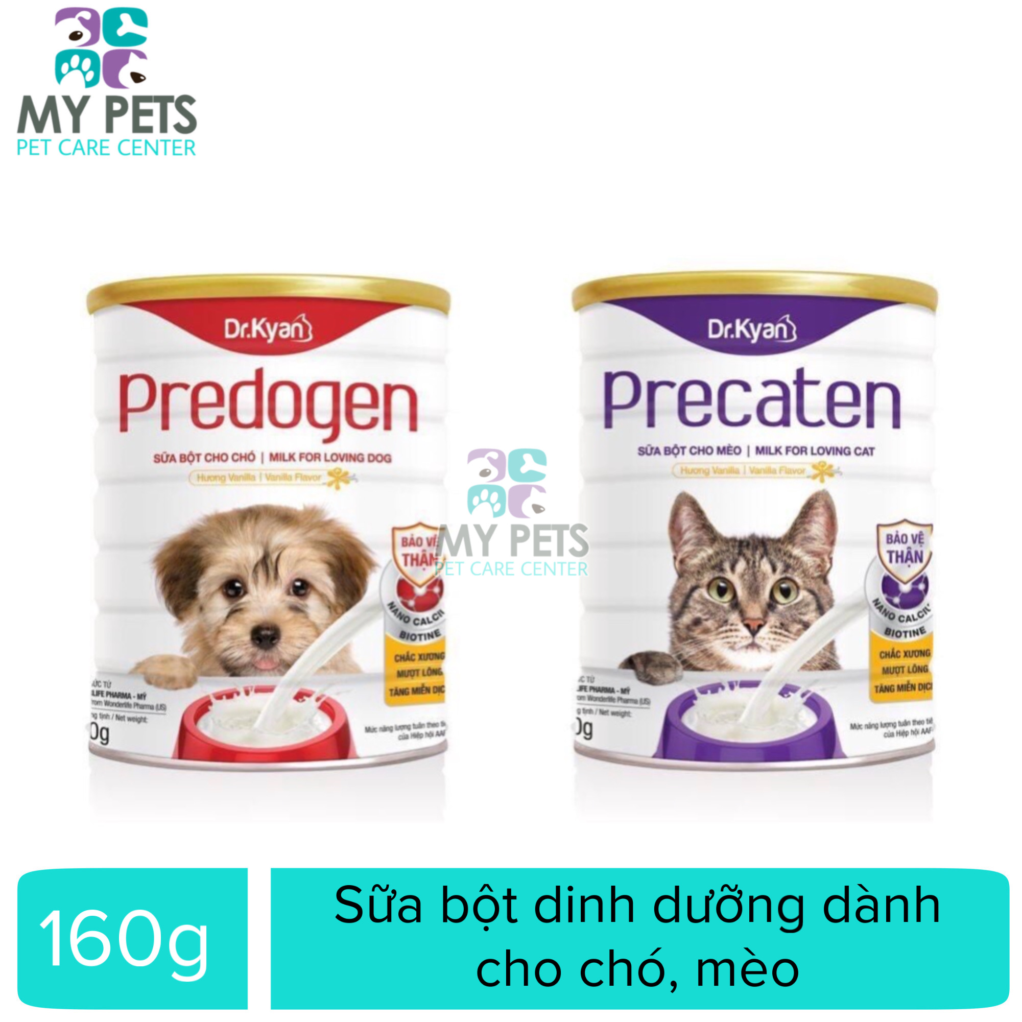 Sữa Bột Cao Cấp Precaten, Predogen Dr.Kyan Cho Chó Mèo - Lon 400g