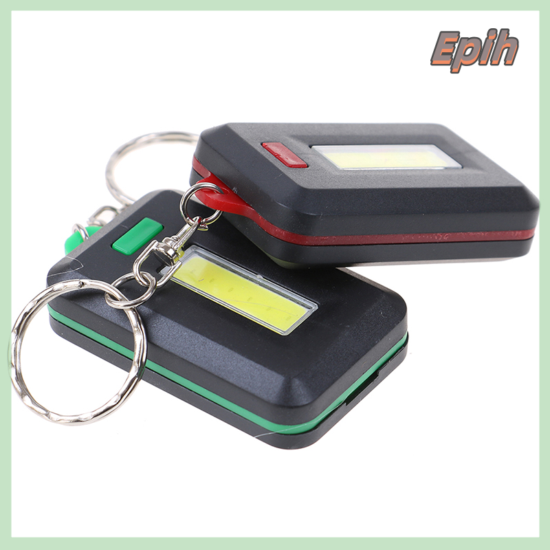 Cob flashlight keychain mini led flashlight portable outdoor emergency light