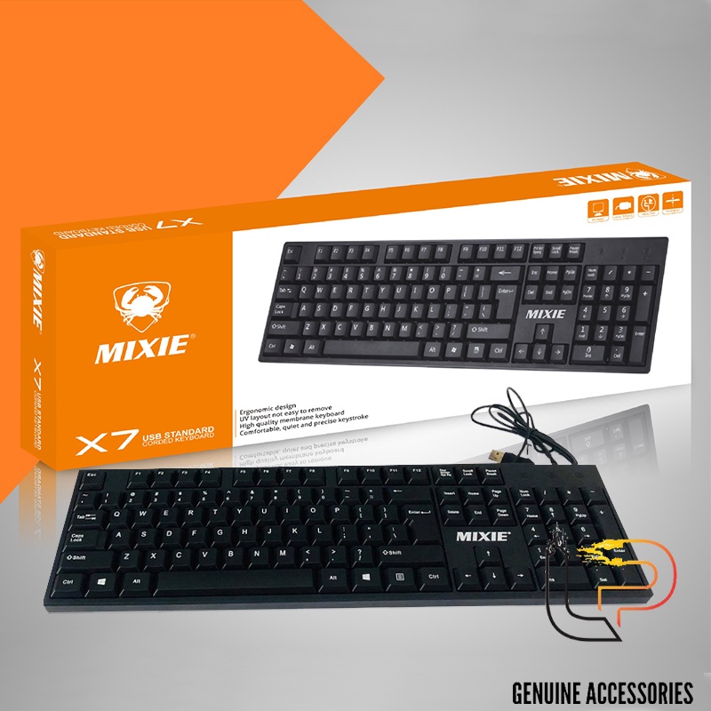 Bàn phím dây mixie - x7, x7s dùng cho văn phòng, chơi game. chính hãng