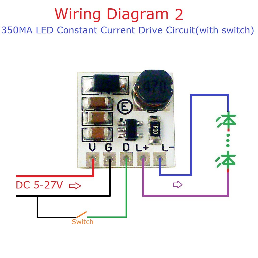 5PCS Mini DC 5-27V 350mA 8W Step-down HB LED Driver Module PWM Adjustable Controller DC-DC Buck Constant Current Converter