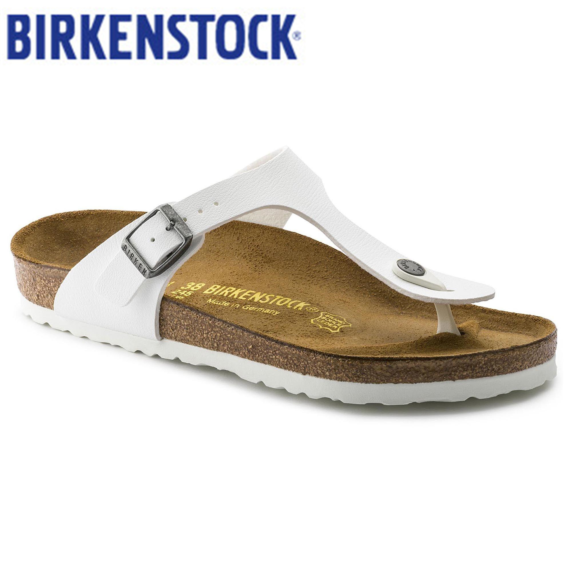 White thong birkenstocks Clearance
