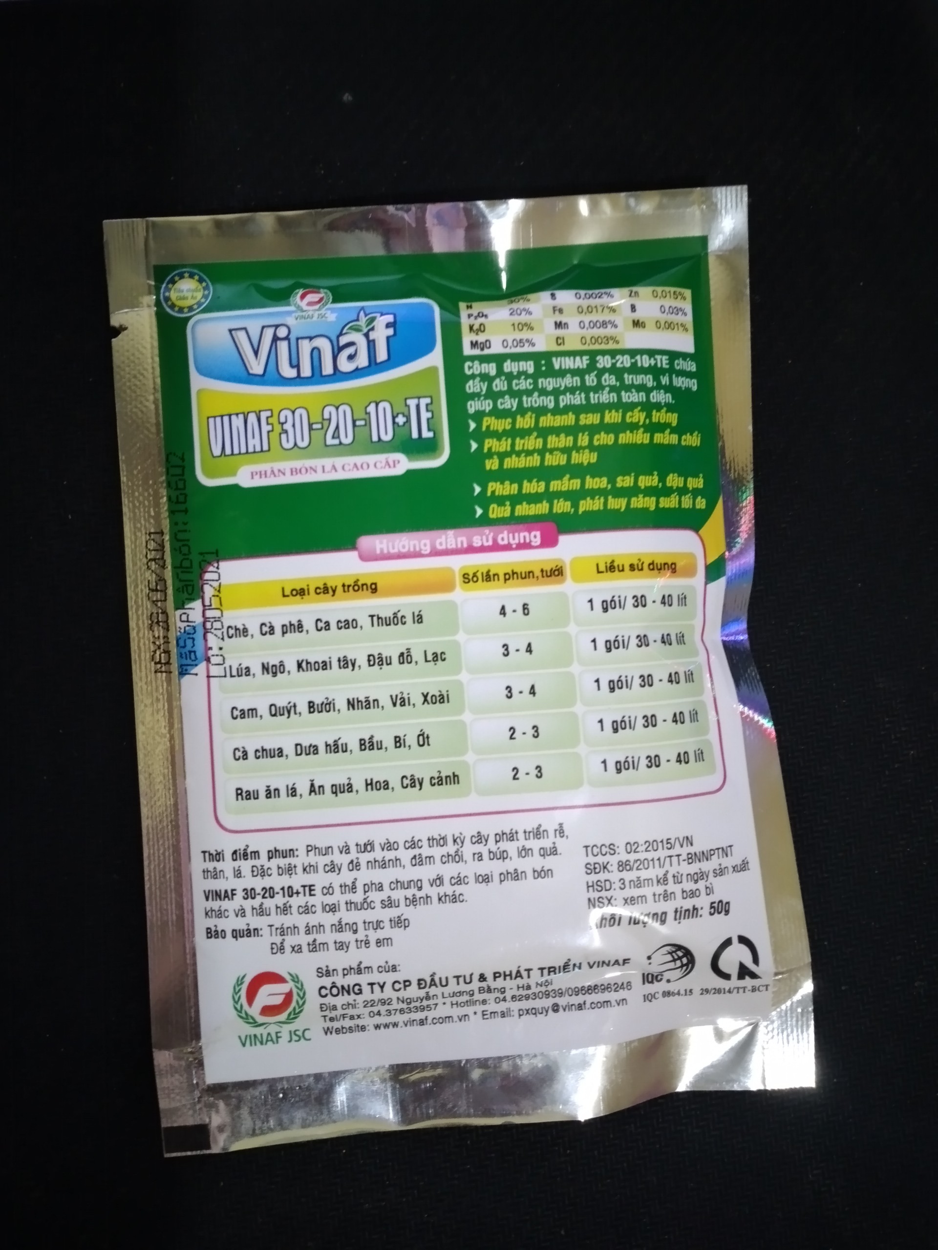 phân bón lá Vinaf