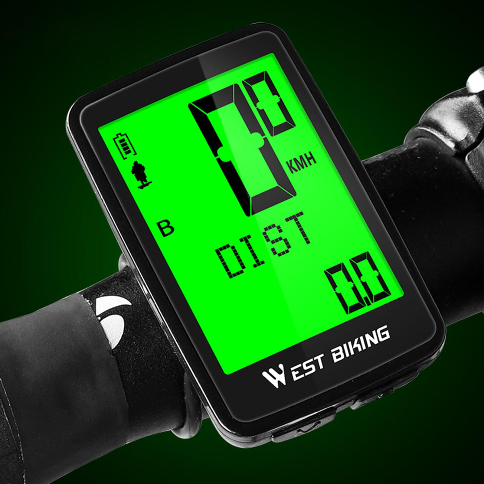 Moon ROCKET Waterproof Bicycle Computer Wireless MTB Bike Cycling Odometer Stopwatch Speedometer Support Five Languages LED Digital Rate
