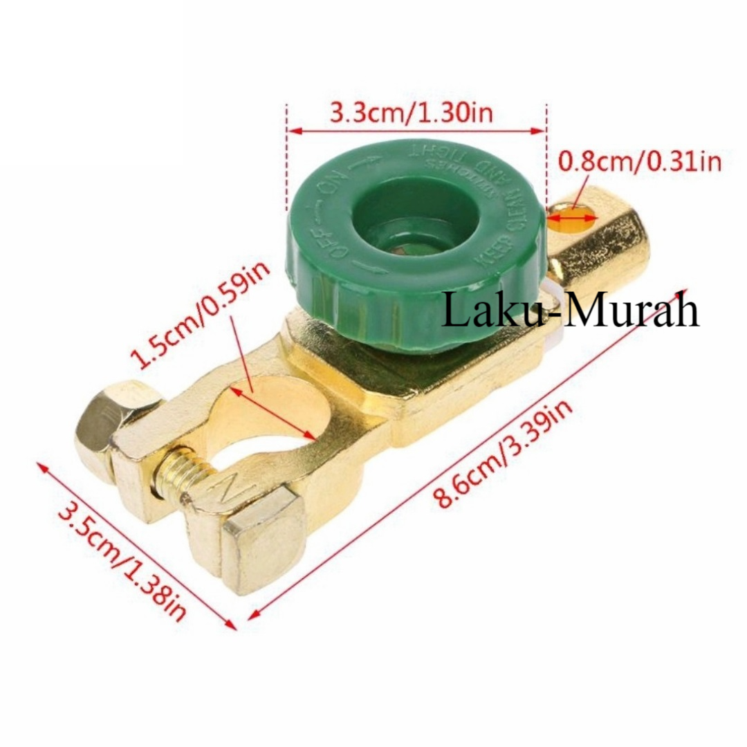 Kepala Aki Pemutus Arus Accu Mobil / Switch Cut Off Aki Mobil / Switch ...