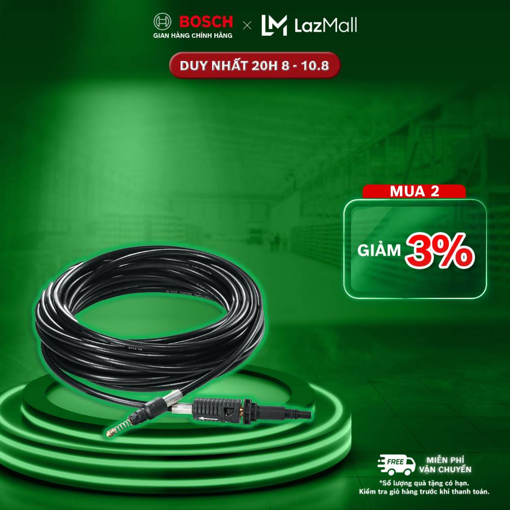 Phụ kiện rửa ống 10 mét Bosch